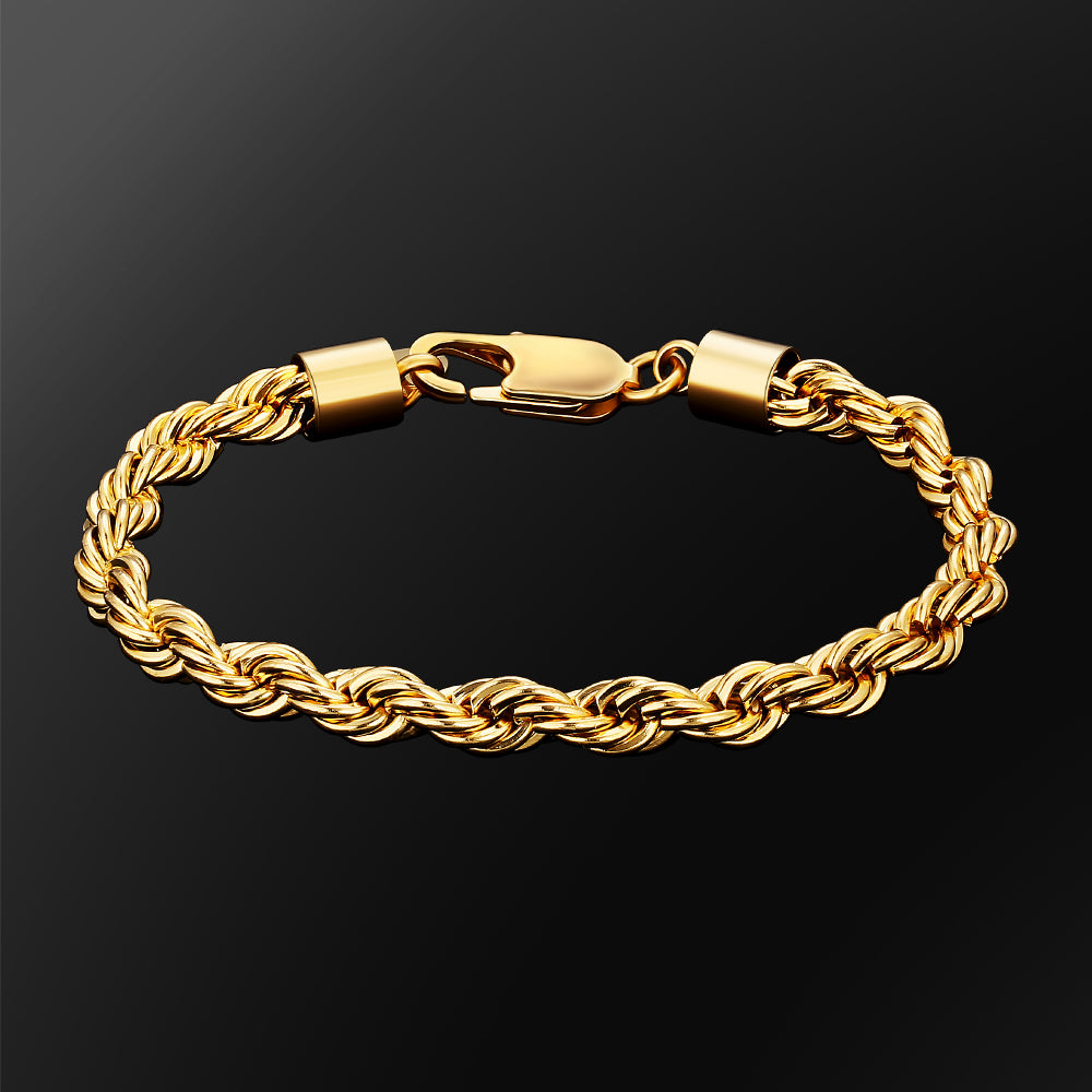 Saint Gold-Plated 14k Rope Bracelet
